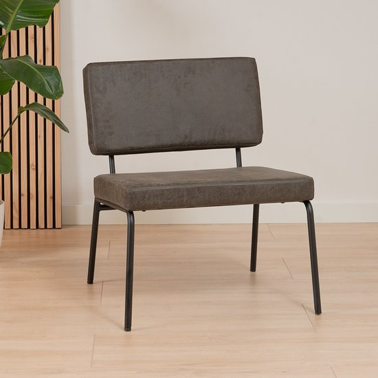 Bronx71® industriële fauteuil met hocker espen antraciet eco leer jj8zmg4wgjlp ygozq0