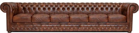 Chesterfield bank first class leer | 6 zits | cloudy oud bruin | 2 tot 4 weken levertijd jrxov6yq7vl2 wzebow