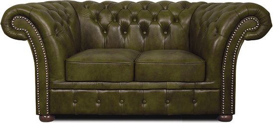 Chesterfield bank winfield basic leer | 2 zits | mos groen | 2 tot 4 weken levertijd bplwewp2ywgy vb3xkr