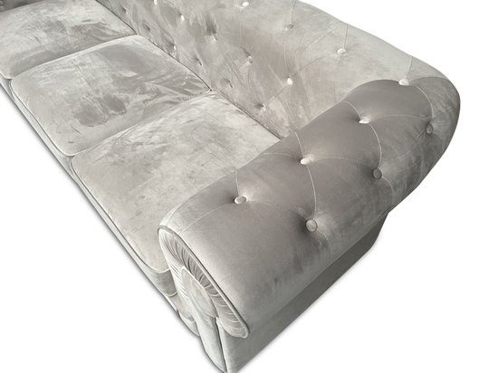 Chesterfield design bank 3 zits velvet wit b28pymk4xwoo 4nolgk