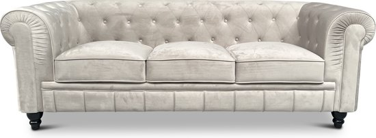 Chesterfield design bank 3 zits velvet wit j2ya9nv5kw4j 4nolgk