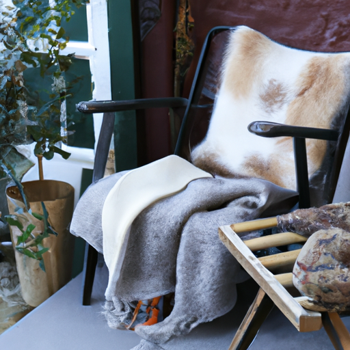 Een sfeervol hoekje met de bruine variant van de driezitsbank en fauteuil met decoratieve kussens en een plaid