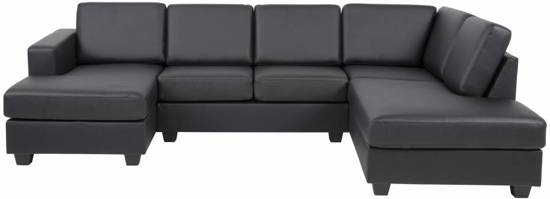 Fyn wise hoekbank u vorm met chaise longue links bonded leather zwart 9200000084055153_12