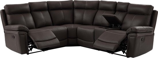 Grote relaxhoekbank van bruin leer devera l 260 cm x h 100 cm x d 93.5 cm 9y5mkxn0dw1b kjpoqj