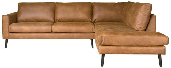 Hoekbank aster chaise longue rechts | leer colorado cognac 03 | 262 x 222 mtr breed 92000000836466510