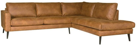 Hoekbank aster chaise longue rechts | leer colorado cognac 03 | 262 x 222 mtr breed 9200000083646651_56