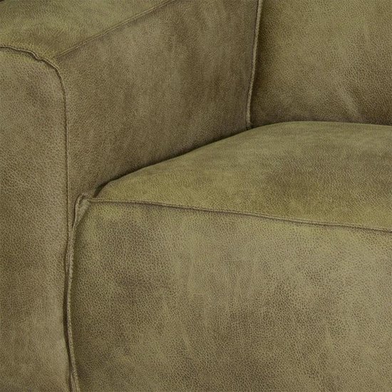 Hoekbank Lambada Chaise Longue Rechts Leer Hunter Groen