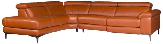 Hoekbank lupine chaise longue links | leer oranje m5659 | 225 x 290 mtr breed 9200000083646643_22