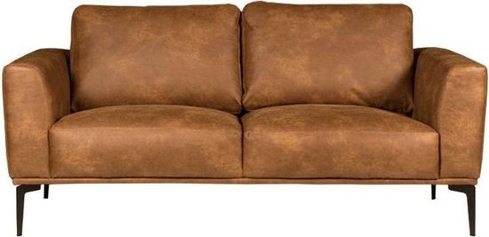 Homingxl bank tulp 2 zits leer colorado cognac 03 175 mtr breed 550x2670