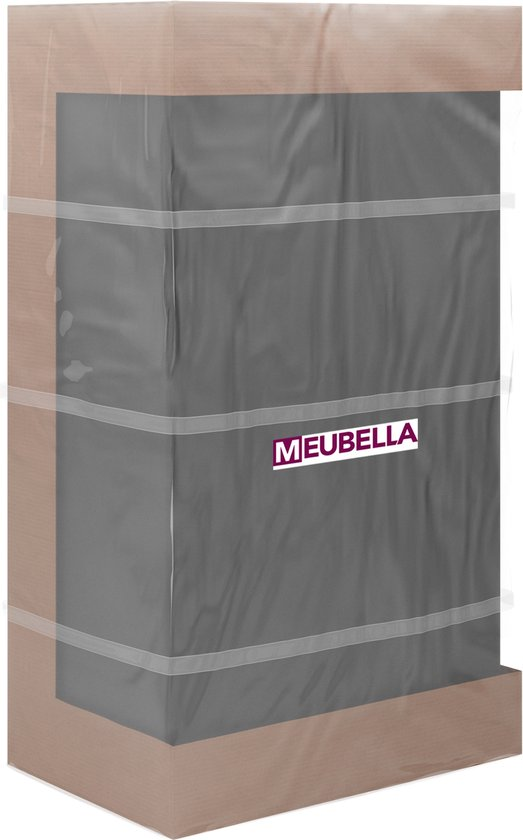 Meubella hoekbank nicoreta grijs wit links leer velvet b7x9kblmzrbk m4xlrb