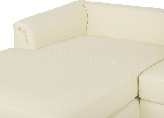 Oslo hoekbank met ottomaan beige rechterzijde 270 cm leer 42wk61zyqpd0 gwdxn6