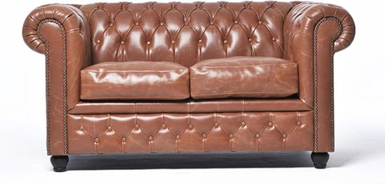 The chesterfield brand vintage 2 zitsbank bruin 550x2630