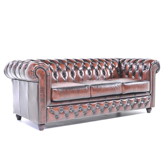 The original chesterfield brighton 3 zitsbank zetel salon antiek bruin 550x5502